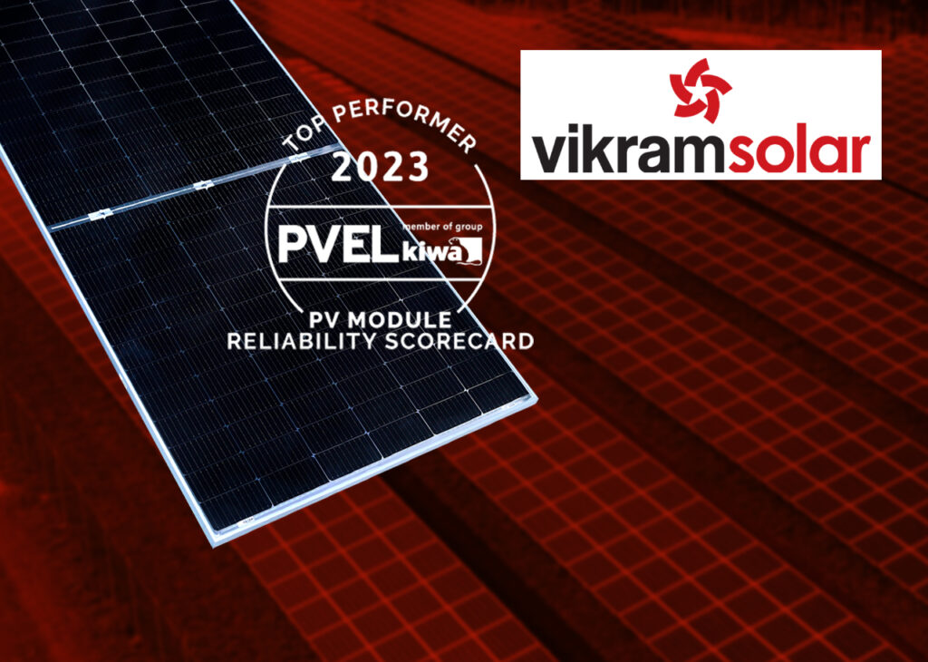 Vikram Solar ‘Top Performer’ in PVEL PV Module Reliability Scorecard 2023