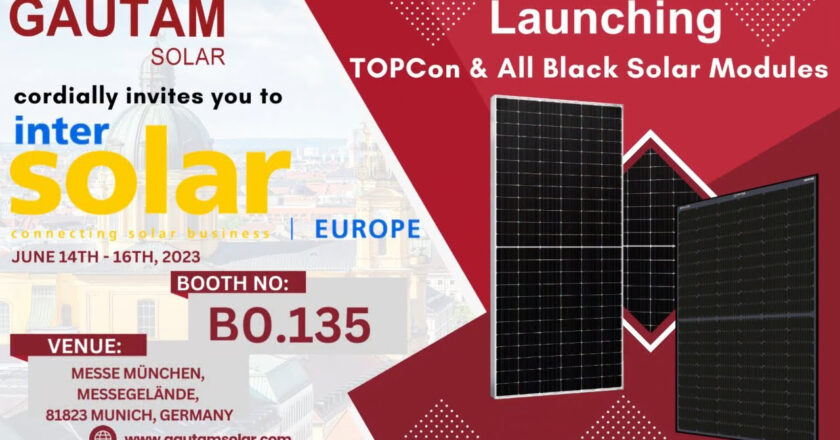 Gautam Solar Launches N-type TOPCon & Mono PERC Solar Modules at Intersolar Europe