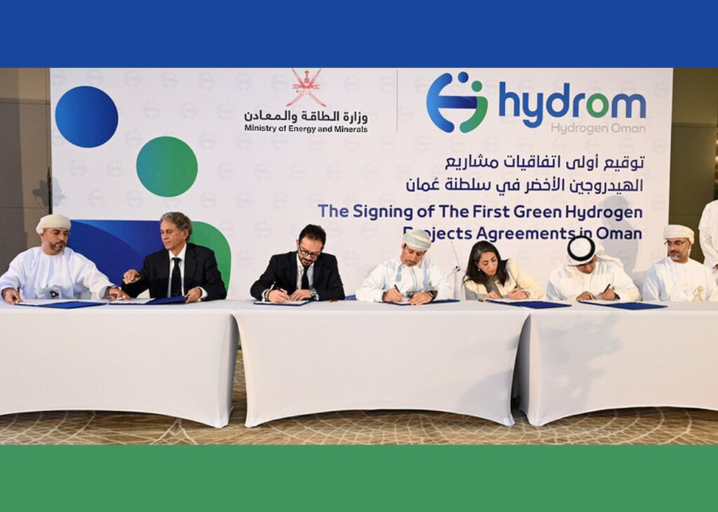 Hydrom Signs $20 bn Deals for Green Hydrogen in Oman