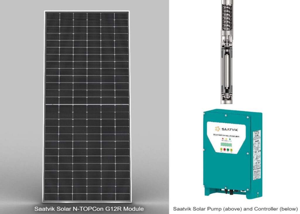 Saatvik Solar’s Next-generation N-TOPCon G12 Module and Submersible Pump Range