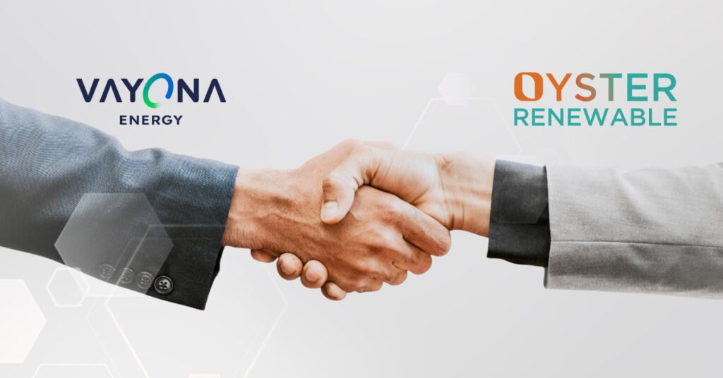 Vayona Energy and Oyster Renewable Partner to Deliver 64.8 MW Wind Power Project in Andhra Pradesh